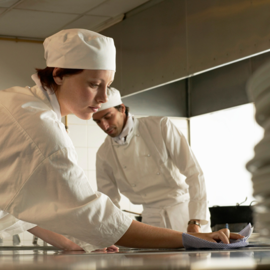 cleaning cooks